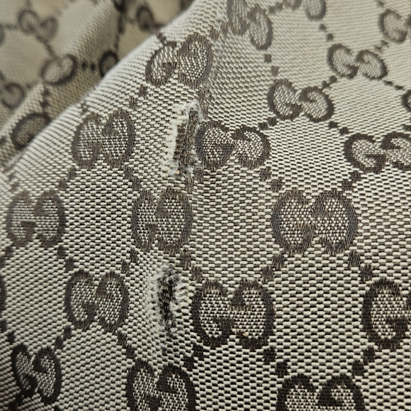 🎁GUCCI Sukey Medium Tote Bag Handbag GG Canvas MUST SELL! - Picture 15 of 16